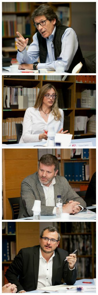 Albert Pons, Diana Calicó, Josep Camps i Oriol Marín, ponents