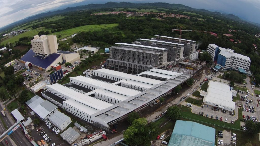 Construcció d'Hospital Doctor Rafael Hernàndez a Panamà, durant l'any 2017. 